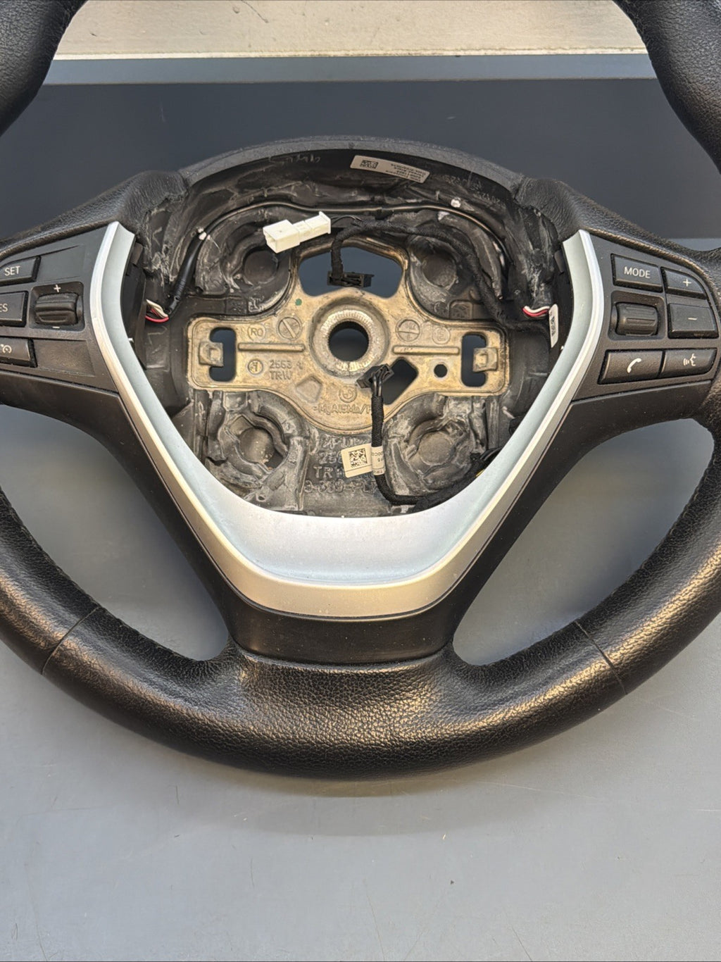 12-18 BMW F30 F32 328i 435i LEATHER SPORT STEERING WHEEL OEM 9218380