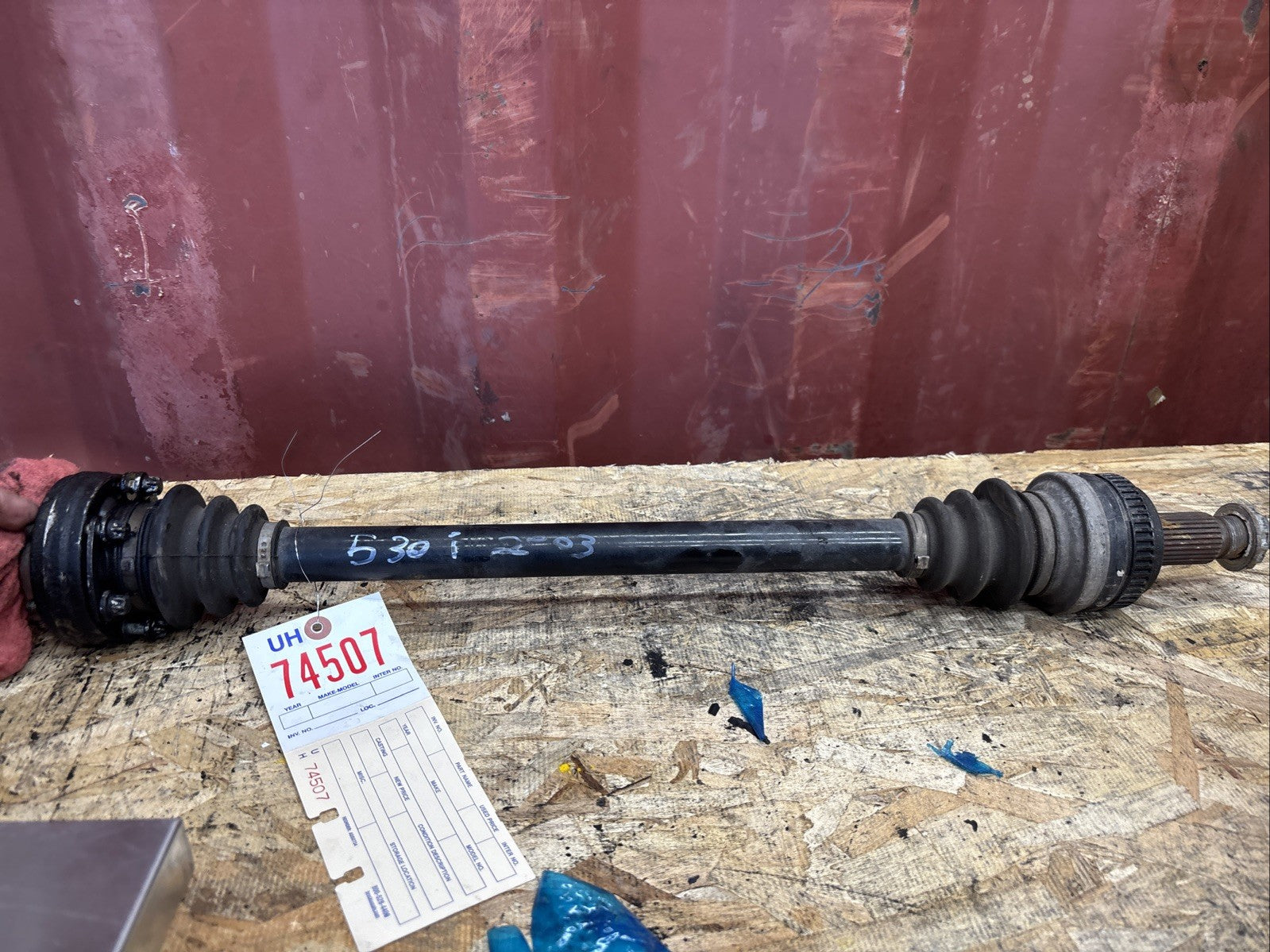 BMW OEM CV AXLE REAR RIGHT  3 SERIES E83 X3 USED M54 2003 3321 1229141