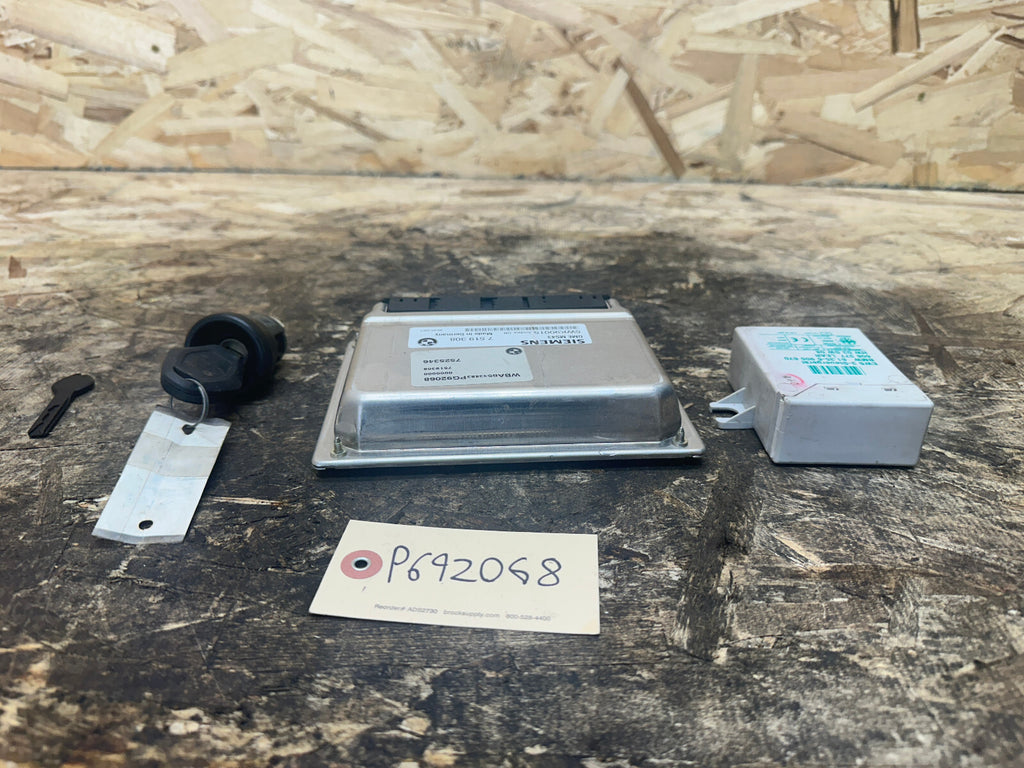 BMW 99-03 Z3 3/5 SERIES M54 ENGINE ECU(DME)+CAS+KEY  SET OEM 7519308 MS43