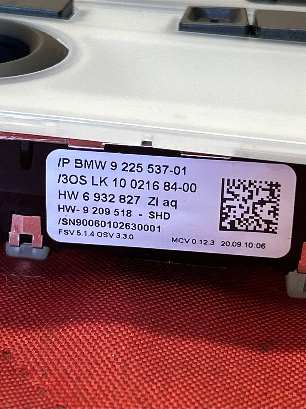 07-13 BMW E92 E90 128i 135i 328i 335i M3 Sunroof Switch Dome Light 9225537 GREY