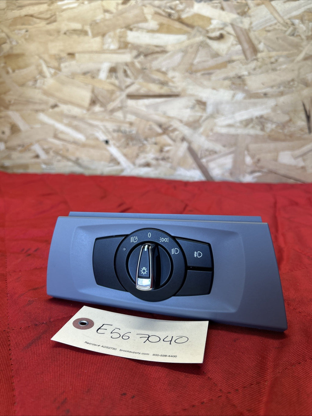 06-12 BMW E90 E92 E93 328i 335i HEADLIGHT CONTROL SWITCH UNIT 9169410 GREY