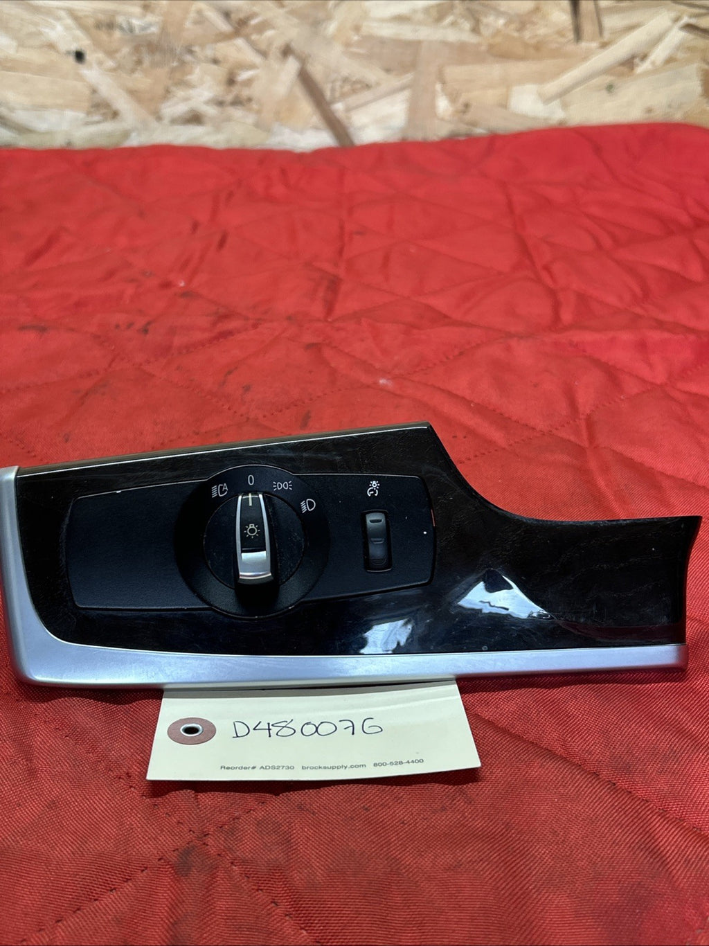 11-16 BMW F10 5 Series 528 535 550  Headlight Switch Trim Panel OEM 9204068