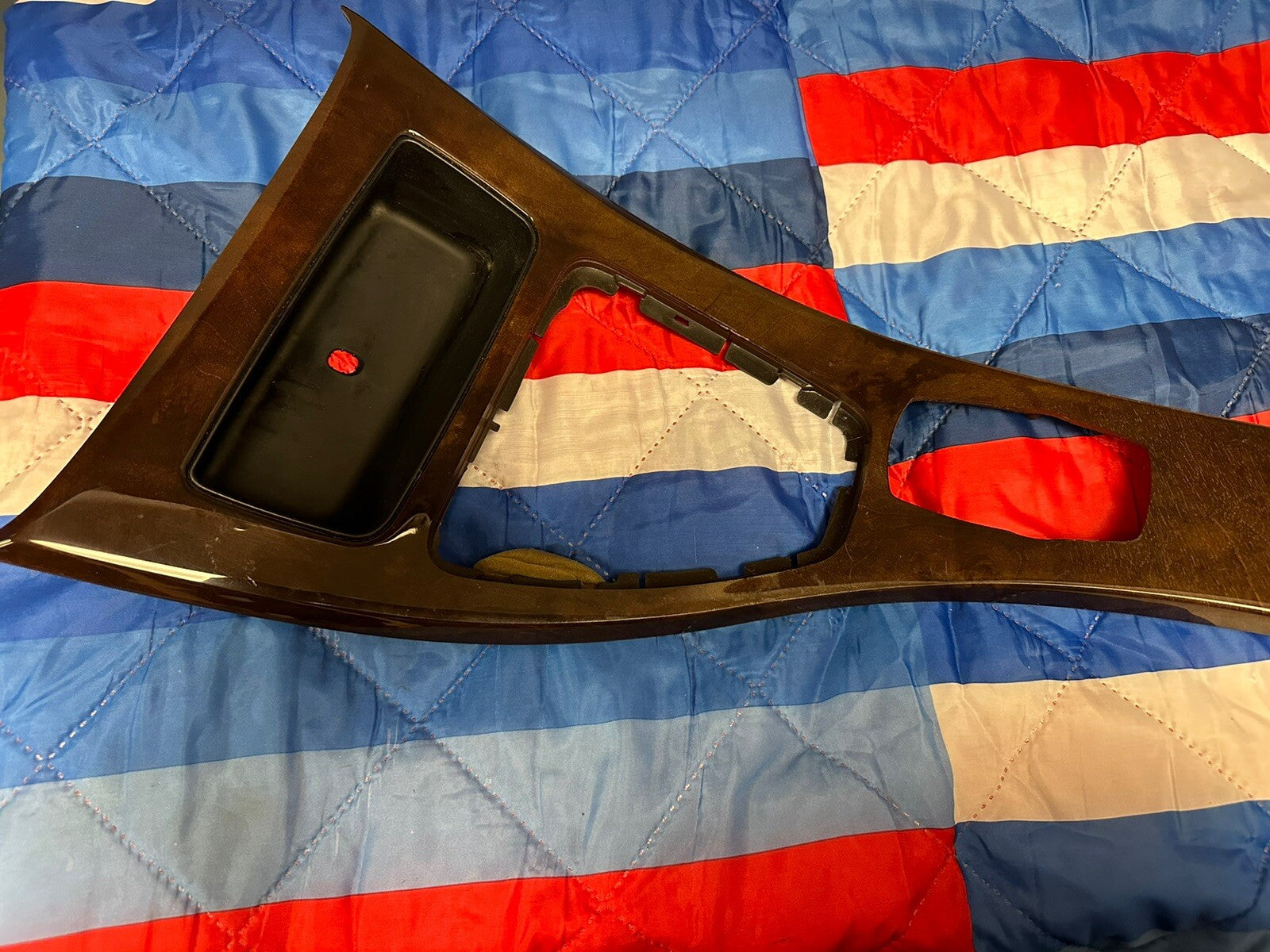 09-13 BMW E90 E92 328i 335i M3 LCI CENTER CONSOLE WOOD CIC TRIM OEM 9198283