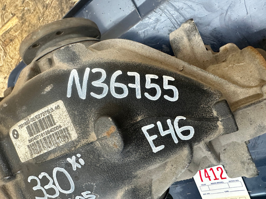 BMW E46 330xi 3 SERIES REAR DIFFERENTIAL FINAL 3.46 DRIVE OEM 7531622
