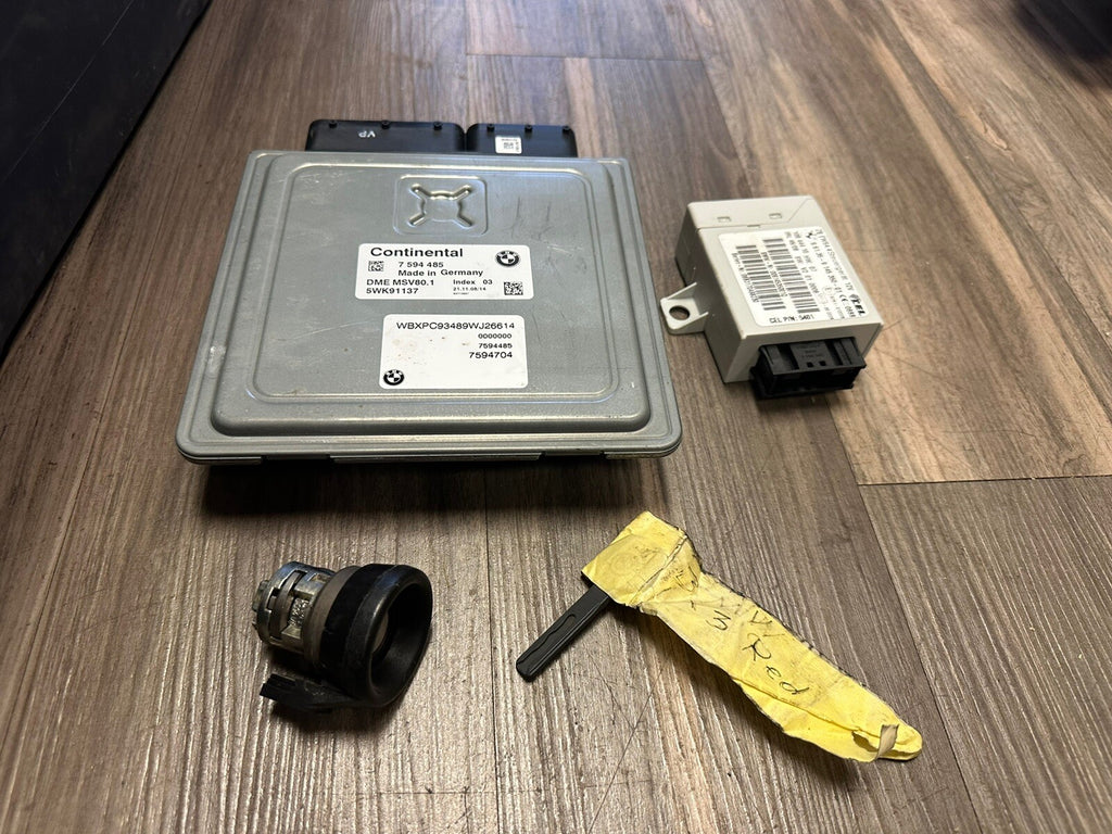 BMW E90 E92 E93 E60 E61 3 5'es 3.0i N51 N52N ENGINE ECU SET DME MSV80.1 CAS3 KEY