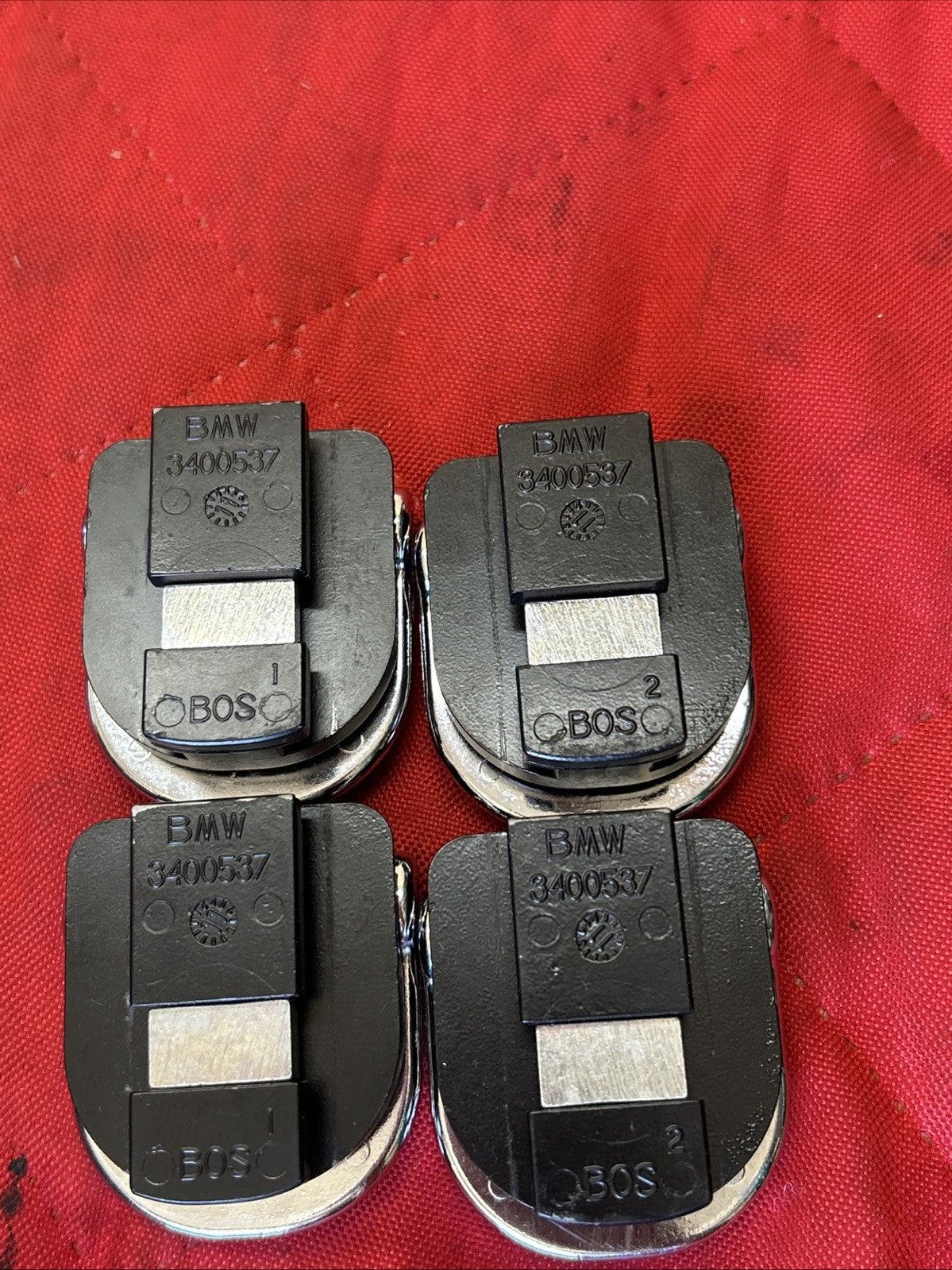 03-17 BMW X3 E83 F25 Rear Trunk Cargo Tie Down Hooks 3400537 Set of Four (4) OEM