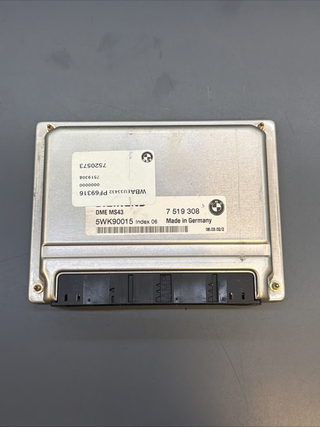 2001-2006 BMW E46 325i 330i M54 Siemens MS43 DME Engine Control Module 7519308