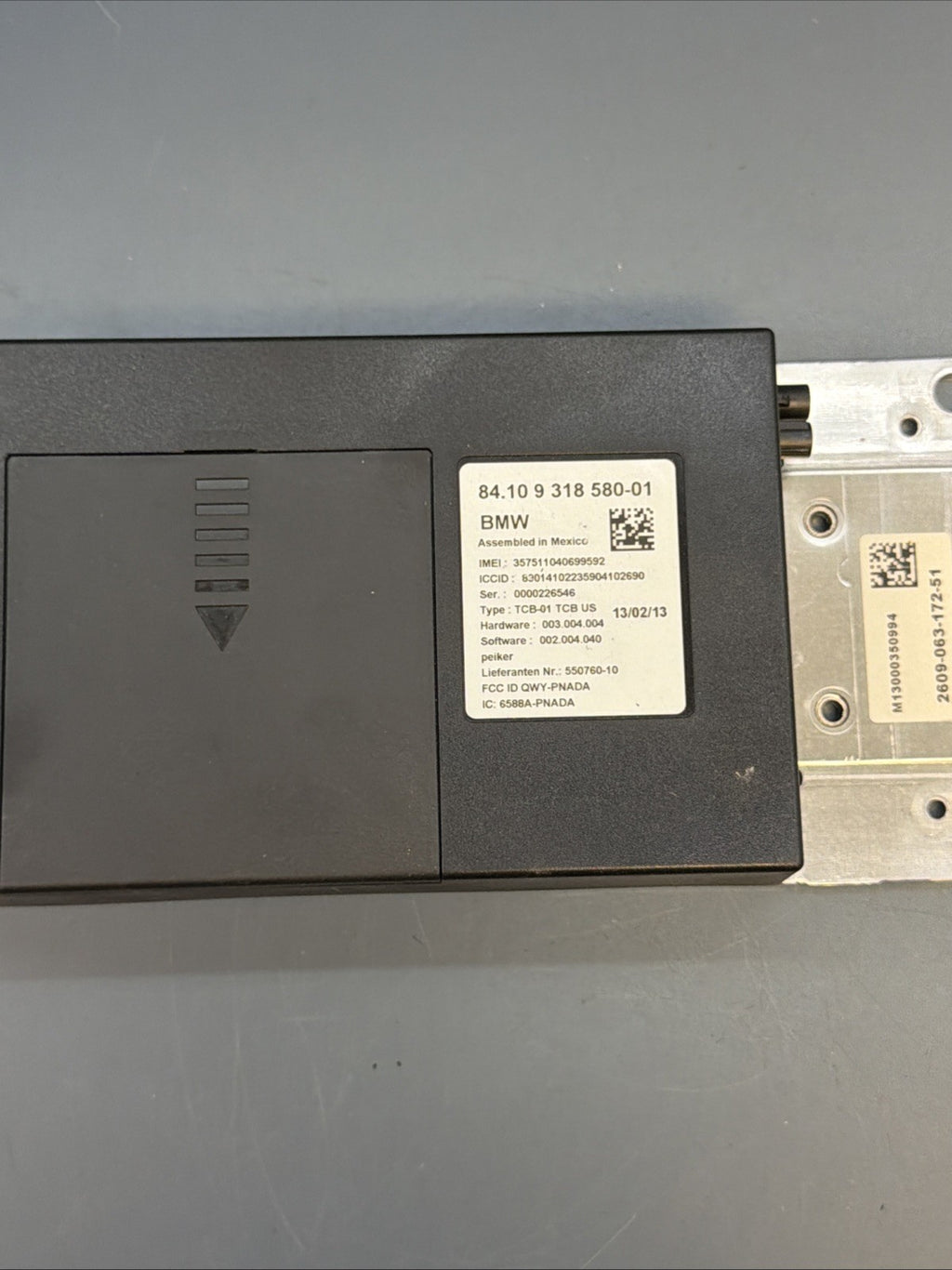BMW F06 640i 650i M6 Telematics Module Control Unit 84109318580