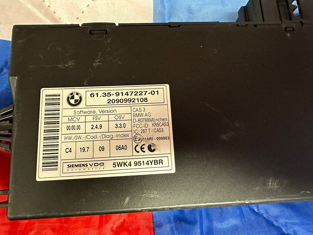 BMW 328I 128I E90 E92 E93 E82 N52 ENGINE ECU SET DME MSV80 CAS3 KEY SET 7594483