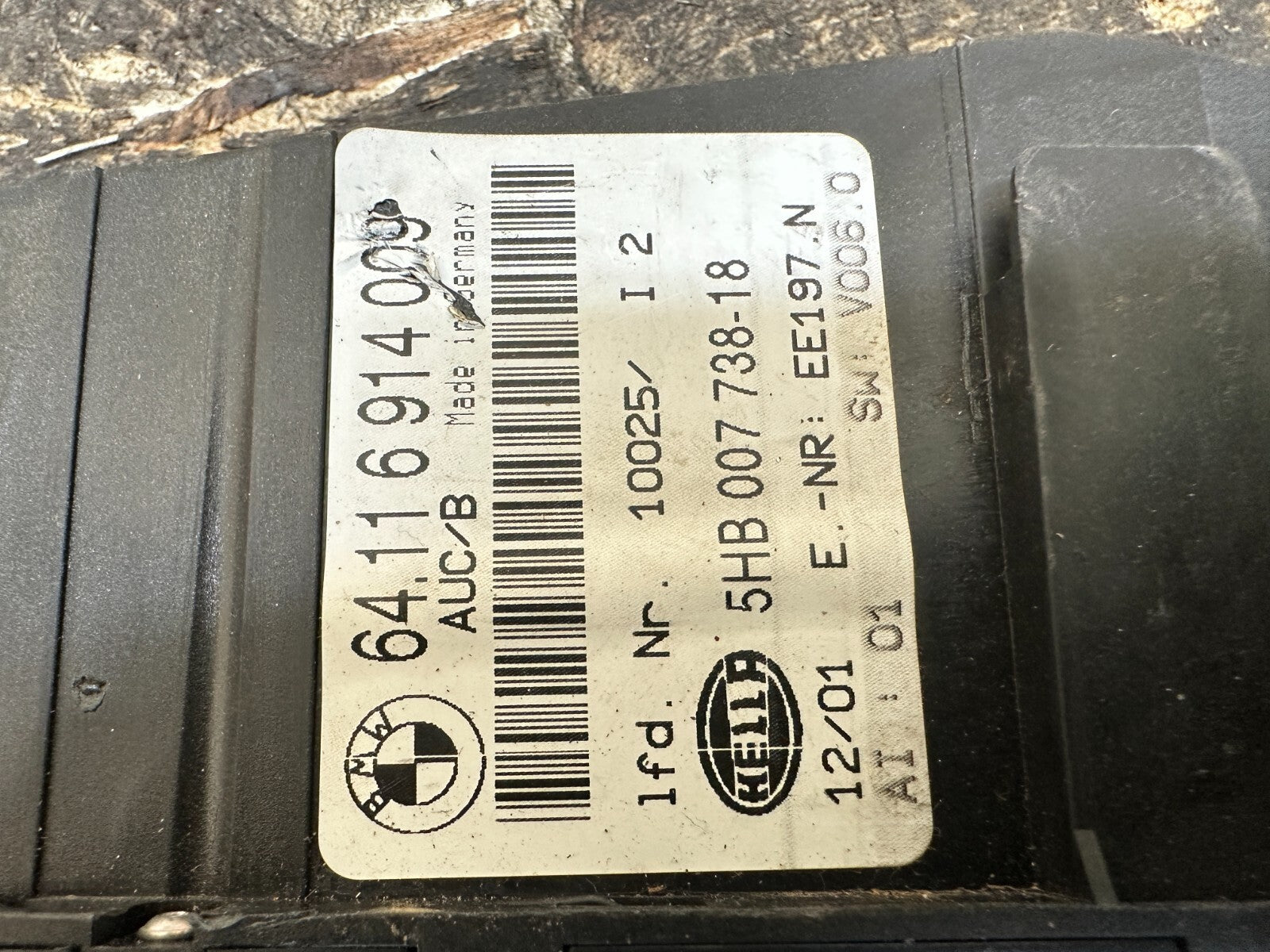 BMW 1997-2006 E46 3 SERIES AUTOMATIC AC HEATER CLIMATE CONTROL UNIT OEM 6914009