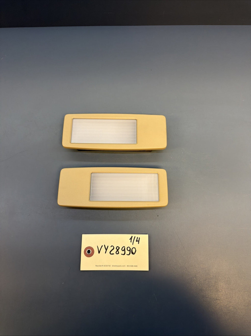 2015 BMW X1 (E84) REAR LEFT & RIGHT ROOF DOME LIGHT SET 2 (BEIGE) 9215602