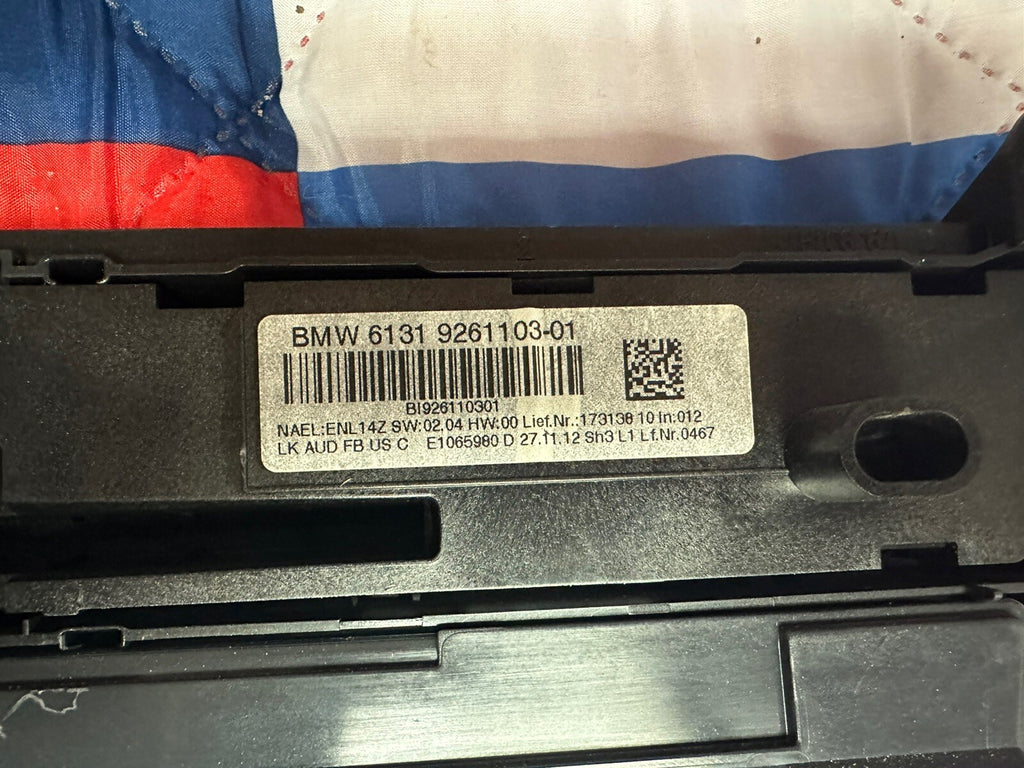 12-15 BMW F30 F34 RADIO CD PLAYER A/C HEATER CLIMATE CONTROL SWITCH OEM