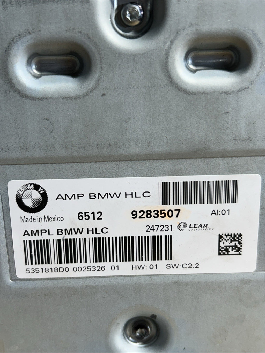 D 2012 2013 2014 2015 BMW X3 AMPLIFIER HIFI AUDIO SYSTEM 9283507 OEM