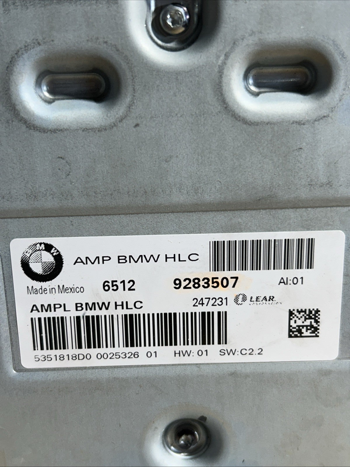 D 2012 2013 2014 2015 BMW X3 AMPLIFIER HIFI AUDIO SYSTEM 9283507 OEM