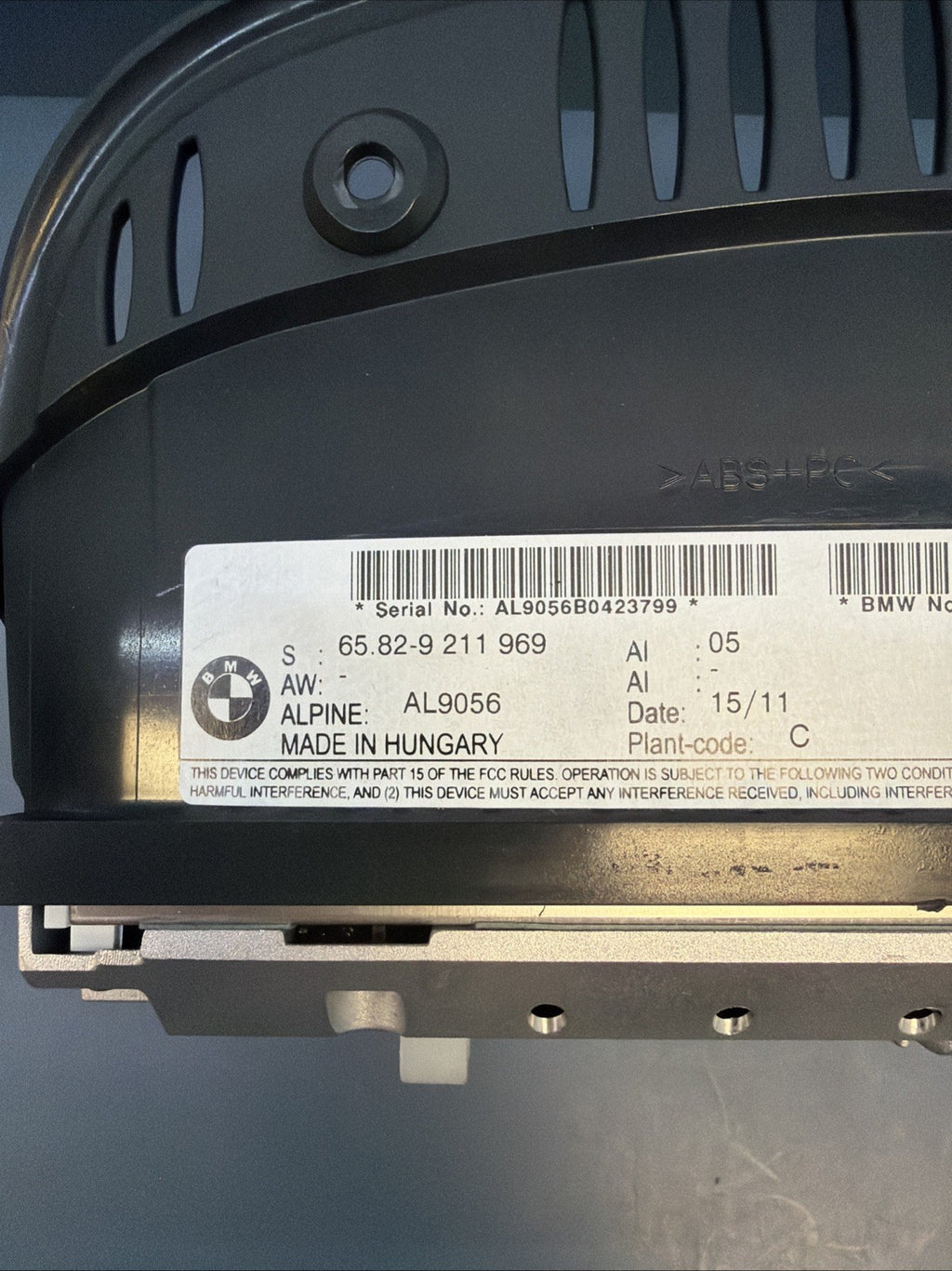 BMW 04-13 E90 E60 E63 3 5 6 SERIES iDRIVE NAVIGATION INFORMATION SCREEN 9211969