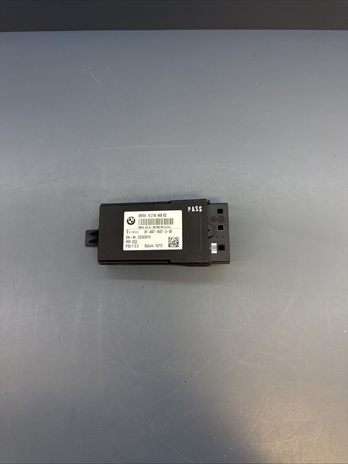 12-18 BMW 328i F06 F30 F34 FRONT OR REAR HEATED SEAT CONTROL MODULE 9216468