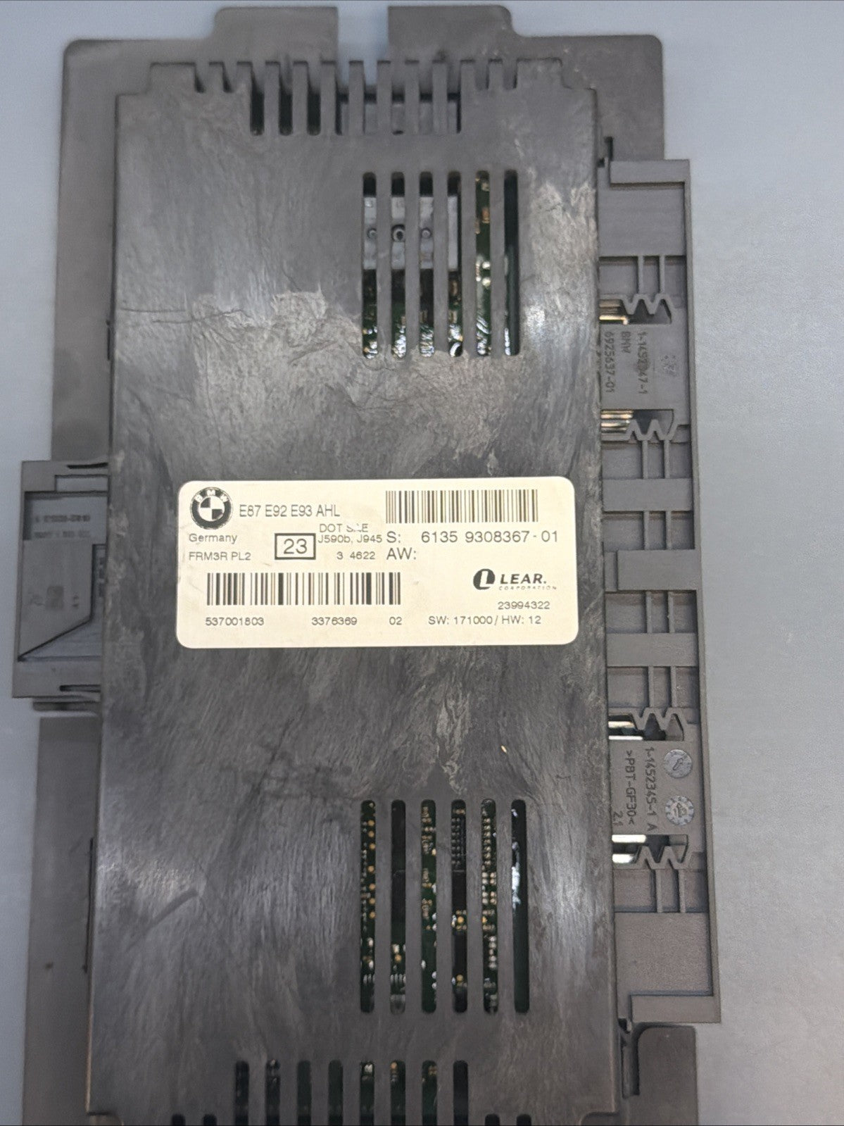 OEM BMW X1 E84 AHL FRM3 PL2 Footwell Light Control Module 9308367