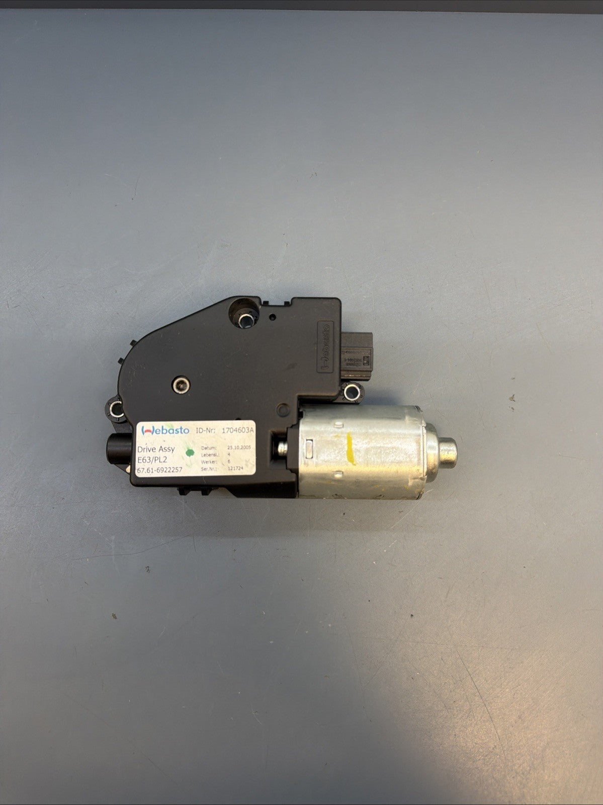 05-13 BMW E63 E82 E90 E92 SUNROOF MOON ROOF MOTOR UNIT 6922257 OEM