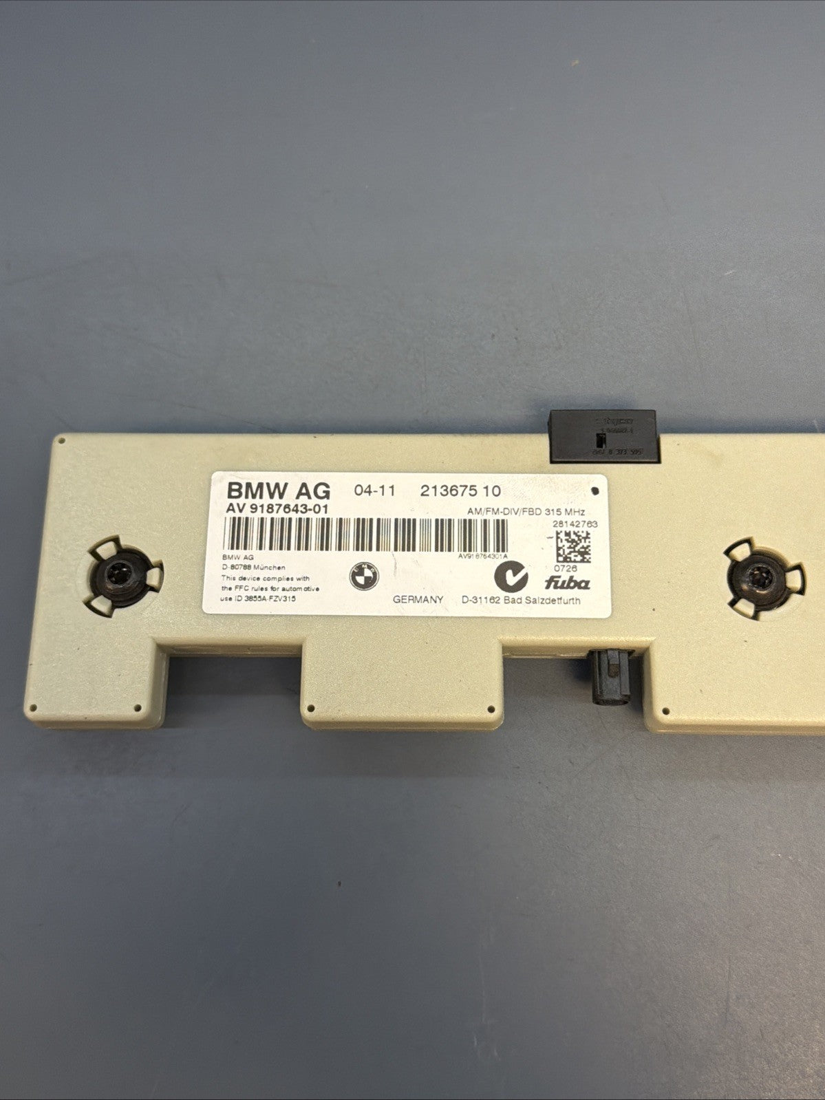 2008 - 2013 BMW E92 E90 E93 M3 Radio Antenna Amplifier Module 9187643-01 OEM