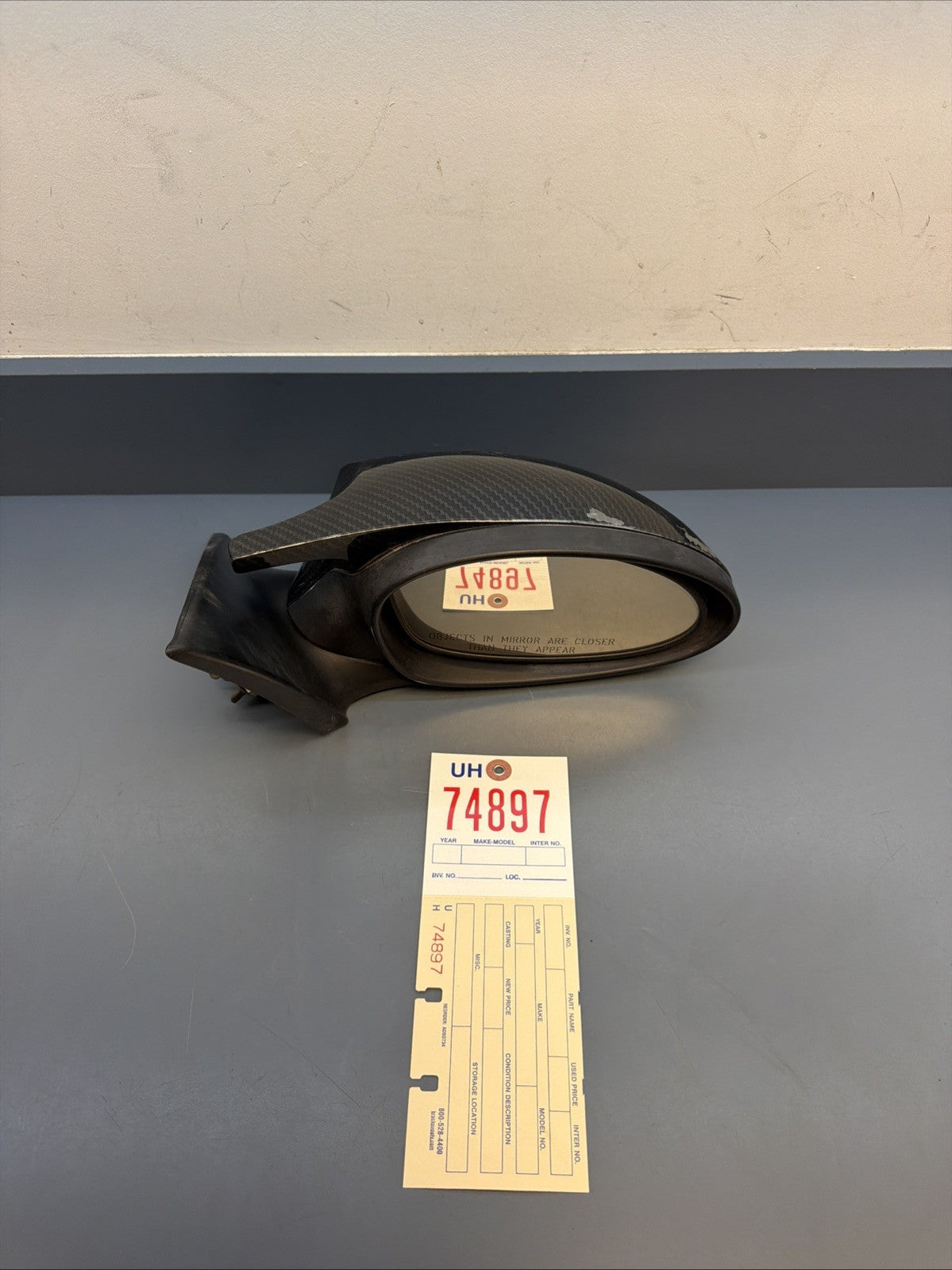 07-10 BMW 328i E92 E93 Passenger Right Door Mirror Carbon Cover 7119212