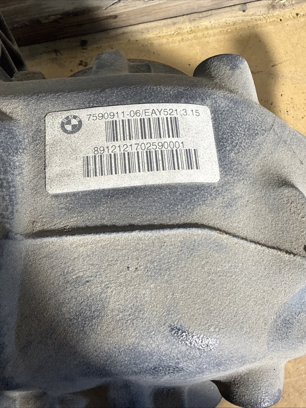 BMW REAR DIFFERENTIAL X5 E70 SERIES  FINAL DRIVE 3.15 7590911