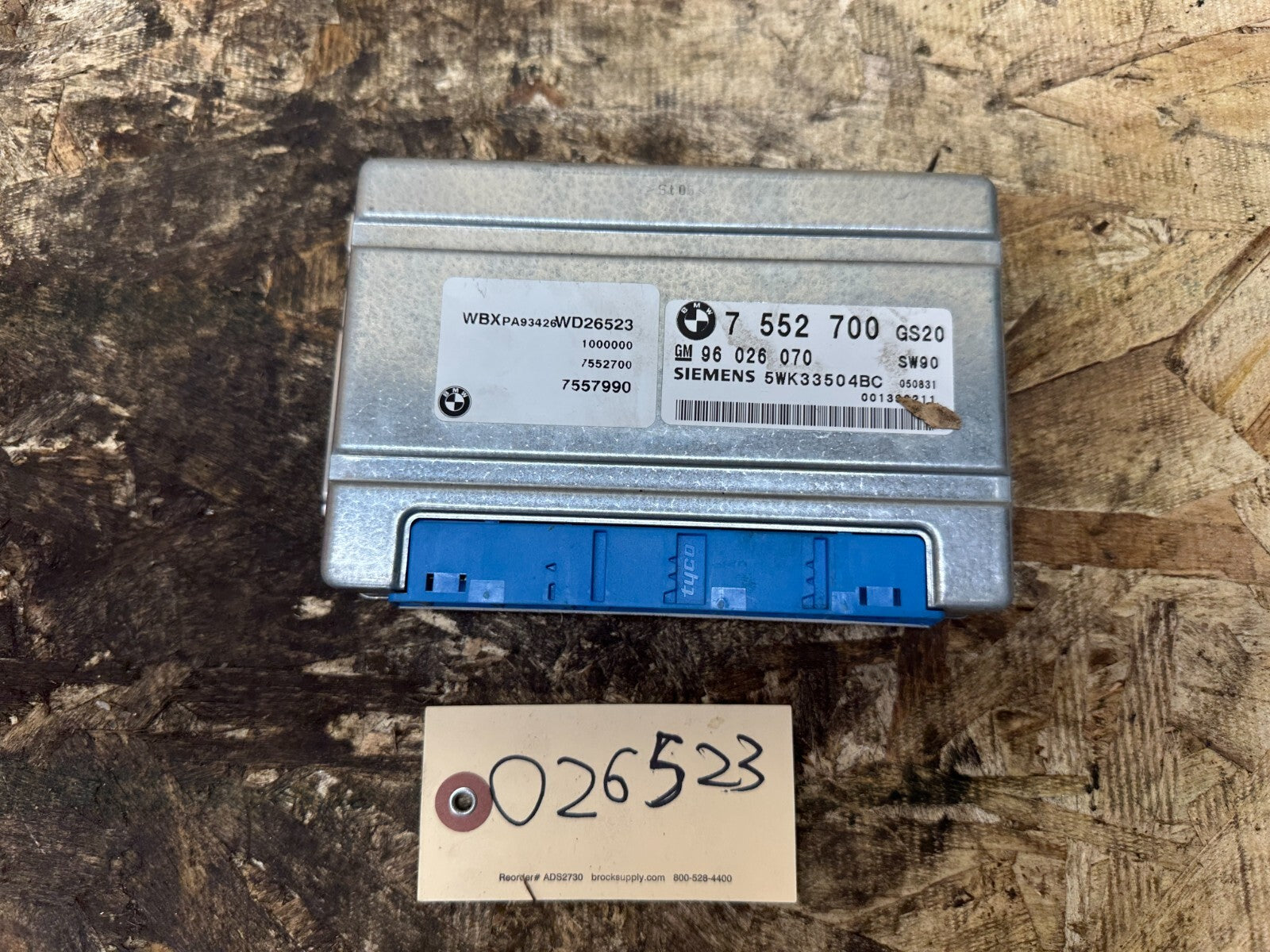 BMW 03-06 E83/E53/E46 3 SERIES/X3/X5 TRANSMISSION CONTROL MODULE OEM 7552700