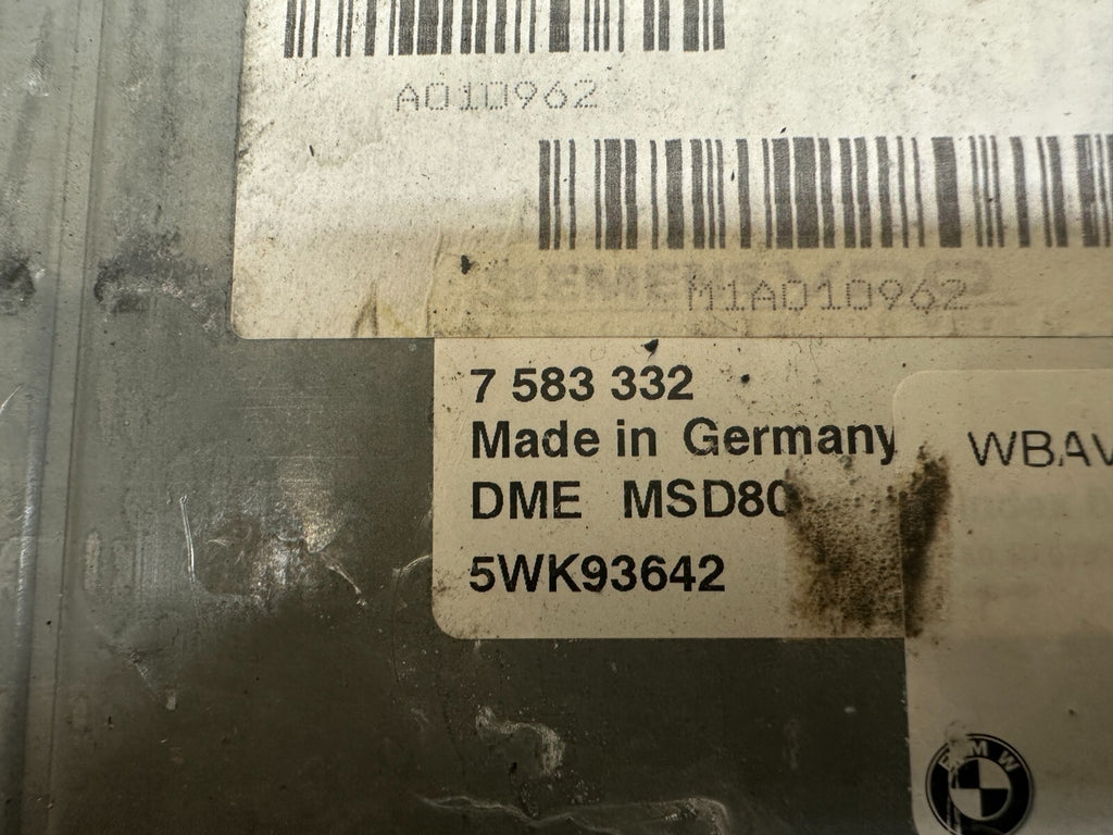 BMW 2006-2013 E9X 3 SERIES N54 ECU+CAS/IMMOBILIZER+KEY VIN MATCHED OEM 7583332