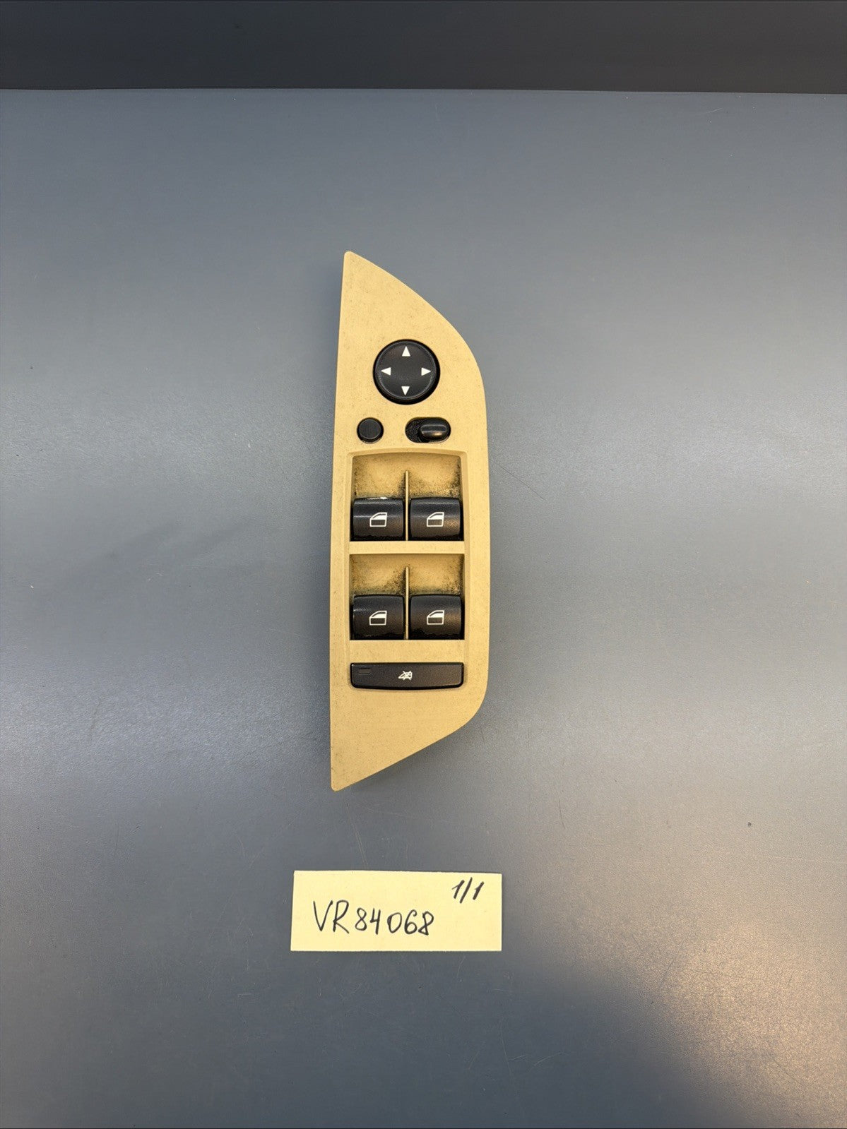 2012 - 2015 BMW X1 Left Driver door Power Window Switch Tan OEM 9216049