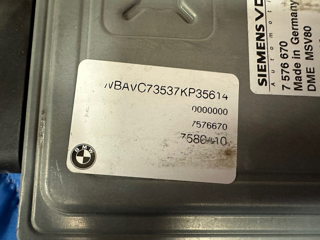 BMW 328I 128I E90 E92 E93 E82 N51 ENGINE ECU SET DME MSV80 CAS3 KEY SET 7576670