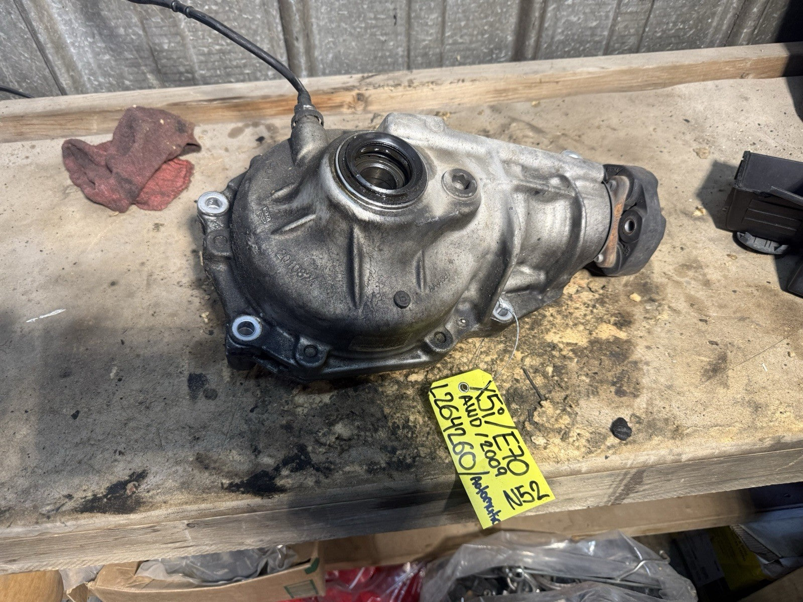 2007-2010 BMW X5 3.0 Front Differential Carrier 4.44 Ratio 31507552532 OEM