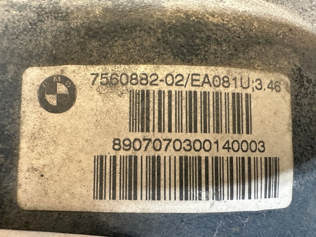 BMW 4-10 535i 535xi 525i 525xi 528xi REAR DIFFERENTIAL FINAL 3.46 DRIVE 7560882