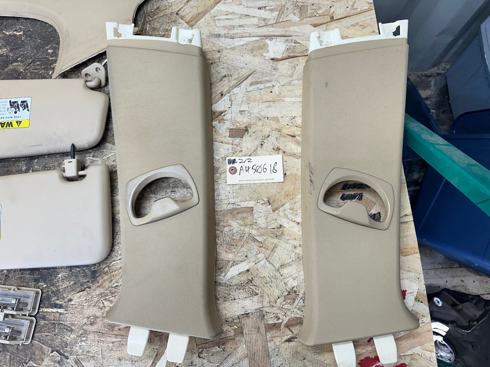 BMW 06-13 E90 3 SERIES BEIGE INTERIOR TRIM PIECE SET 12 PC 7058336+7058341+MORE