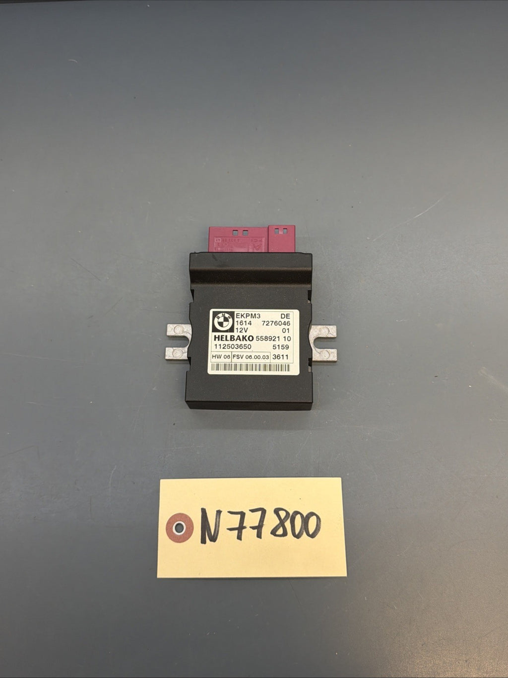BMW 1 3 5 X5 E60 E70 E81 E82 E87 E90 Fuel Pump Control Unit Module EKPM3 7276046