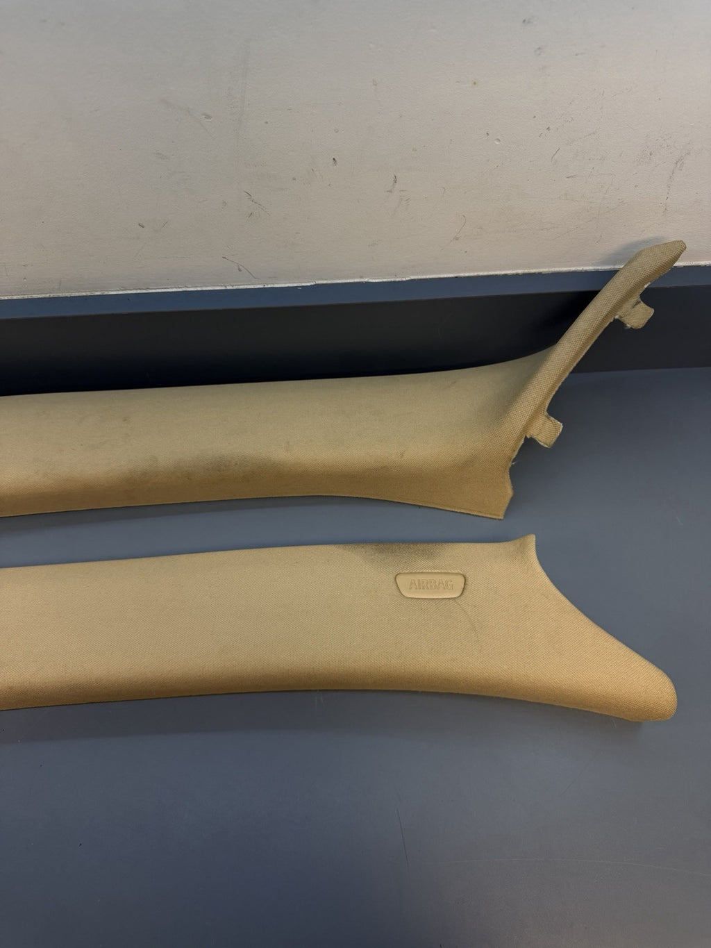 12-2015 BMW X1 Front Left Right A Pillar Trim Panel Cover 2990774 2990773 BEIGE