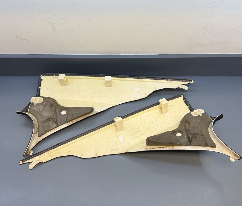 09-15 BMW 750Li F02 REAR RIGHT & LEFT C PILLAR TRIM COVER PANEL OEM 9114148/47