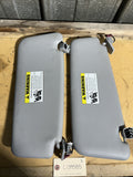 BMW E90 E91 E92 E93 Sun Visor Set OEM – Driver & Passenger Gray 6957369 6957370