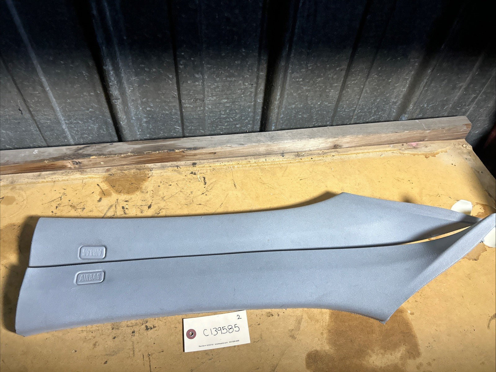 BMW E60 5 Series PAIR OF A PILLAR COVERS GRAY 7027085 7027084