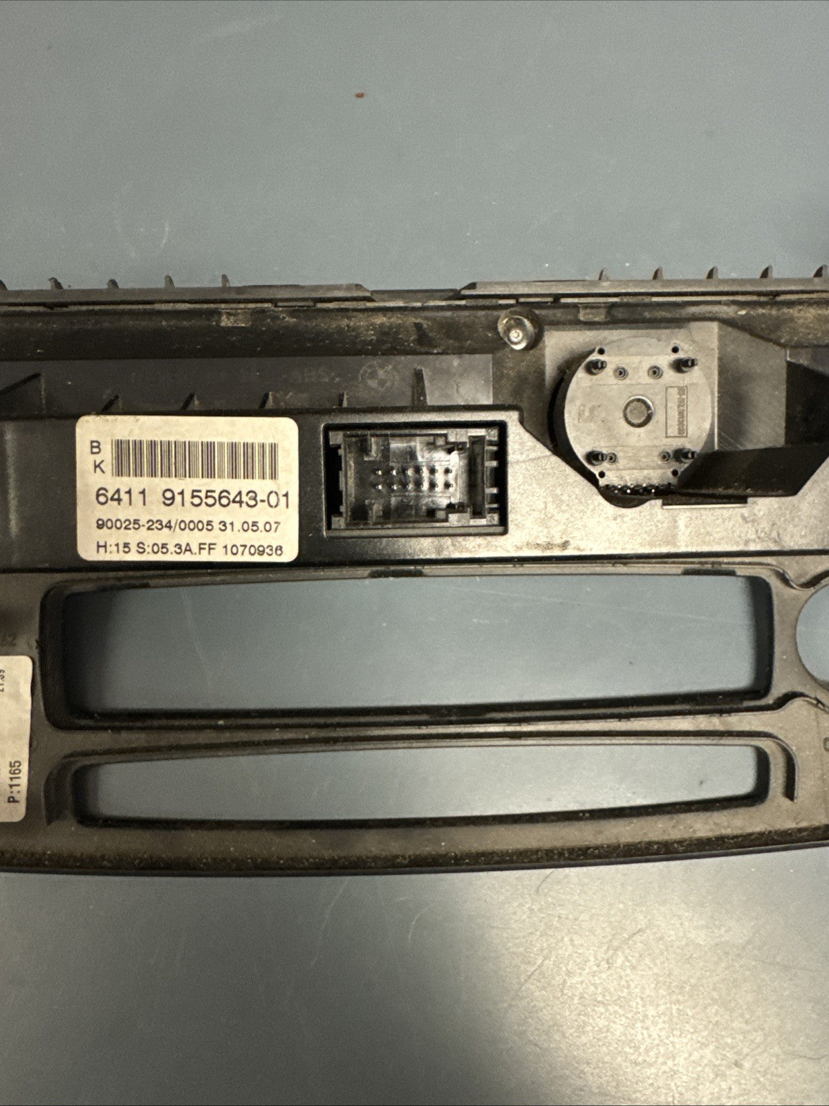 07-10 BMW E60 530i 528i 550i A/C HEAT CLIMATE CONTROL UNIT PANEL OEM 9155643