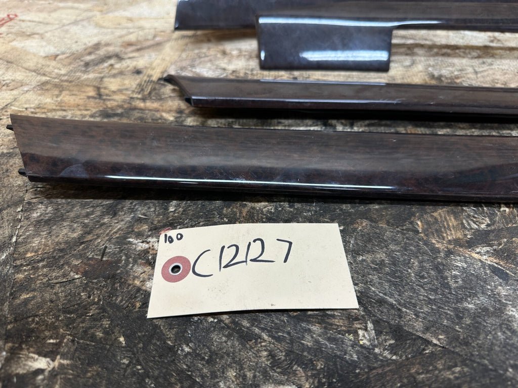 BMW 1997-2006 E46 3 SERIES BURLED WOOD TRIM SET 7 PIECES OEM 8203825