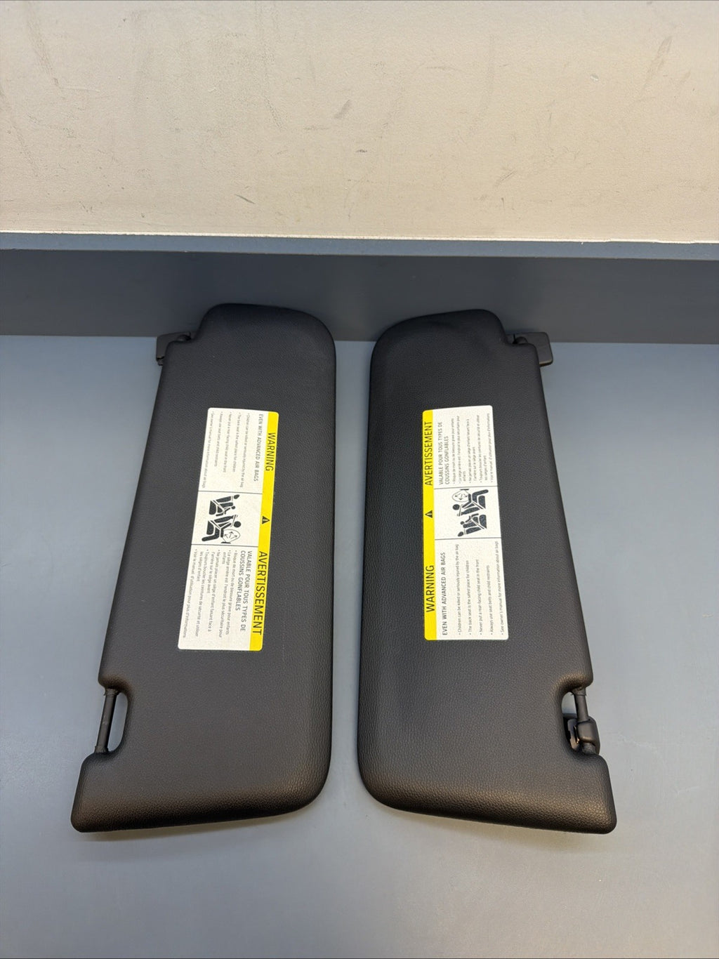 11-17 OEM BMW F25 F26 X3 X4 Front Left Right Anthracite Sun Visor Black SET