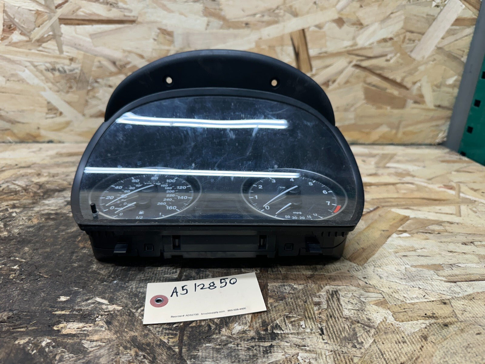 BMW 2006-2013 E90 SPEEDOMETER INSTRUMENT GAUGE CLUSTER BLACK OEM 9187066