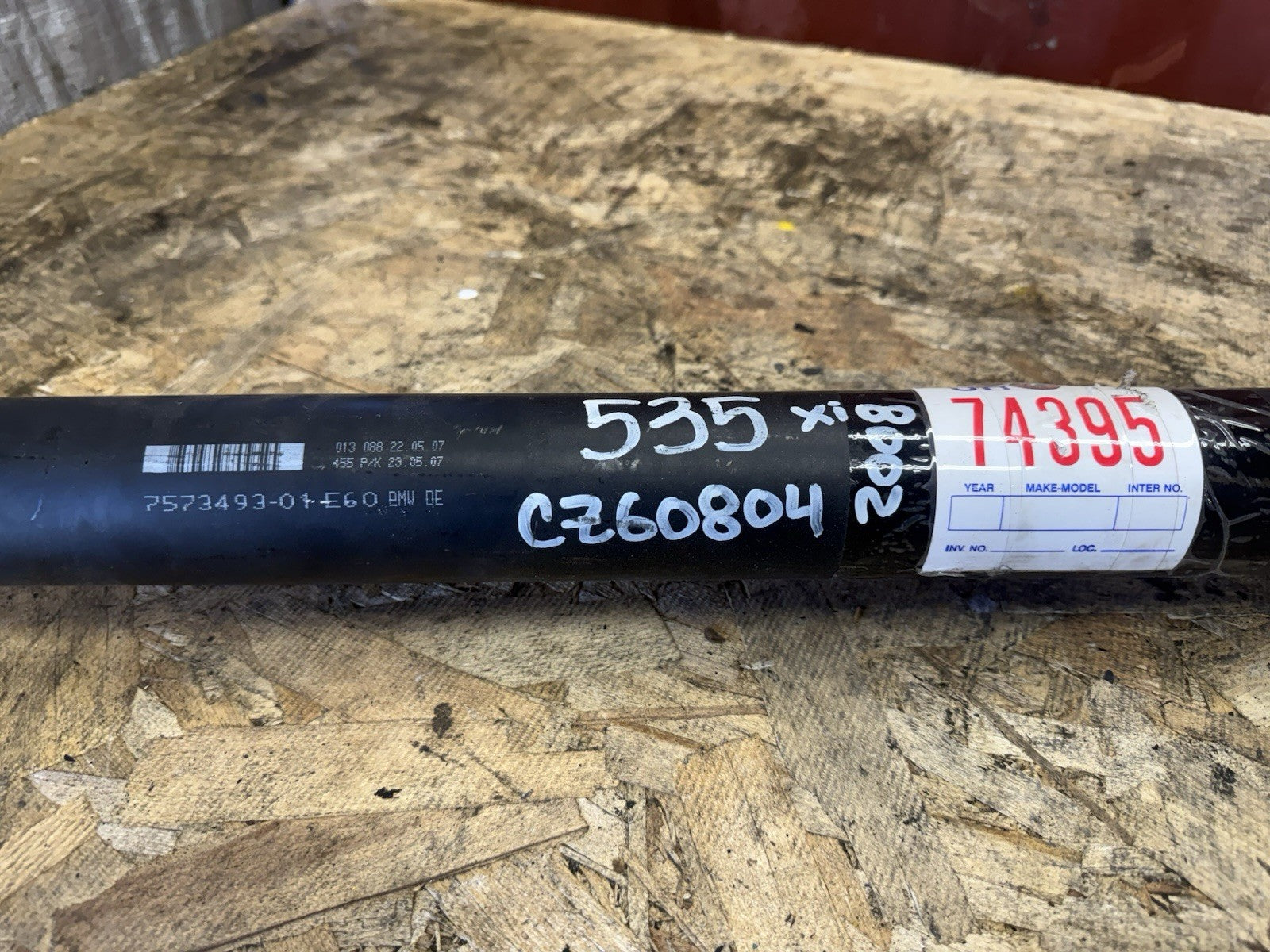 OEM BMW REAR DRIVESHAFT FITS AUTOMATIC 04-10 E60 E61 525 528 530 535 7573493