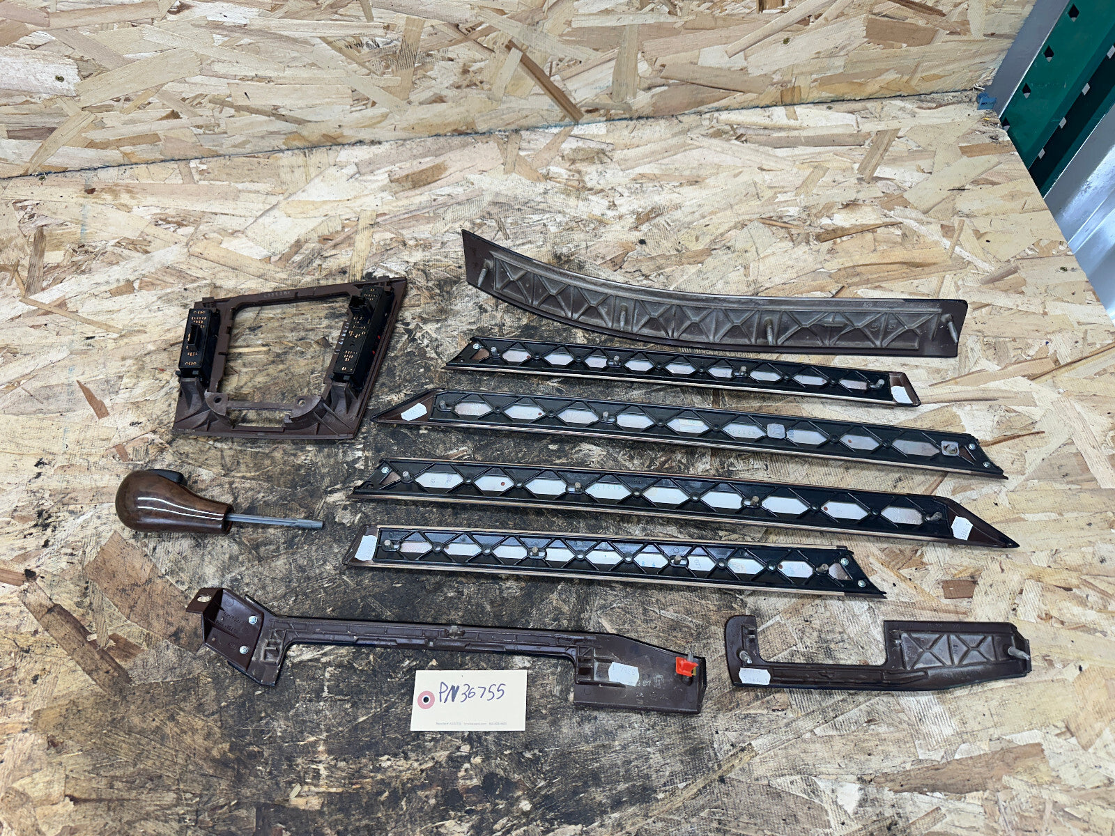 BMW 99-05 330i BURLED WOOD INTERIOR TRIM PANEL SET 8PC OEM 8203827+8203825+MORE