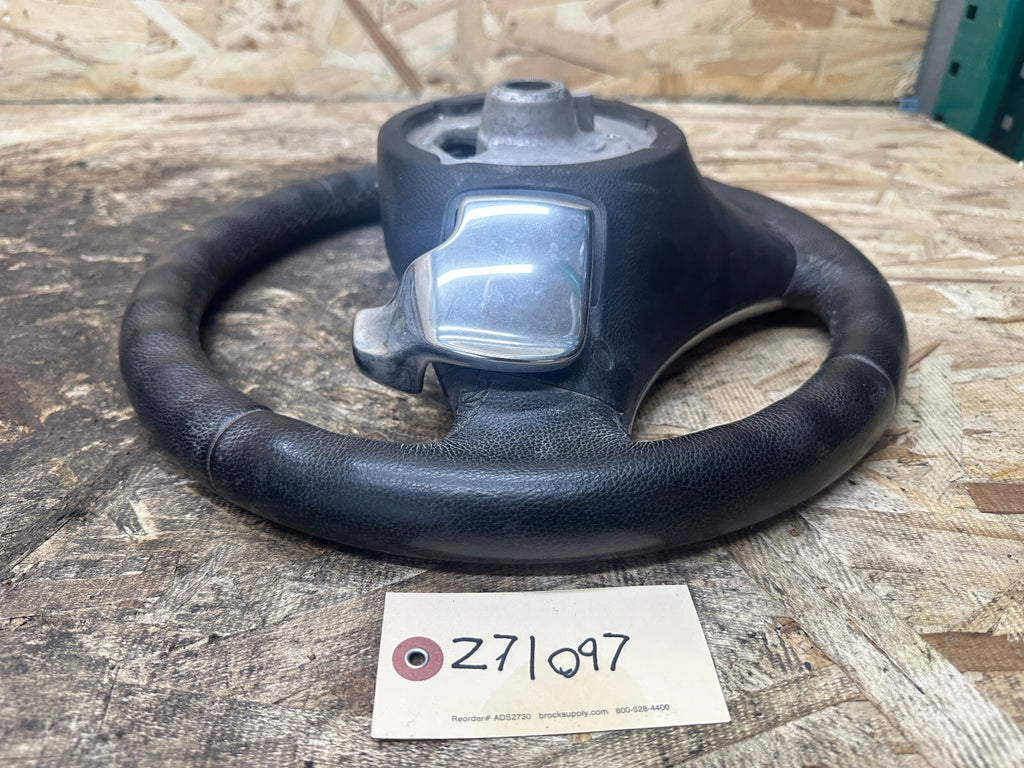 BMW 06-13 E90 3 SERIES BLACK LEATHER STEERING WHEEL W/ PADDLES OEM 3051626