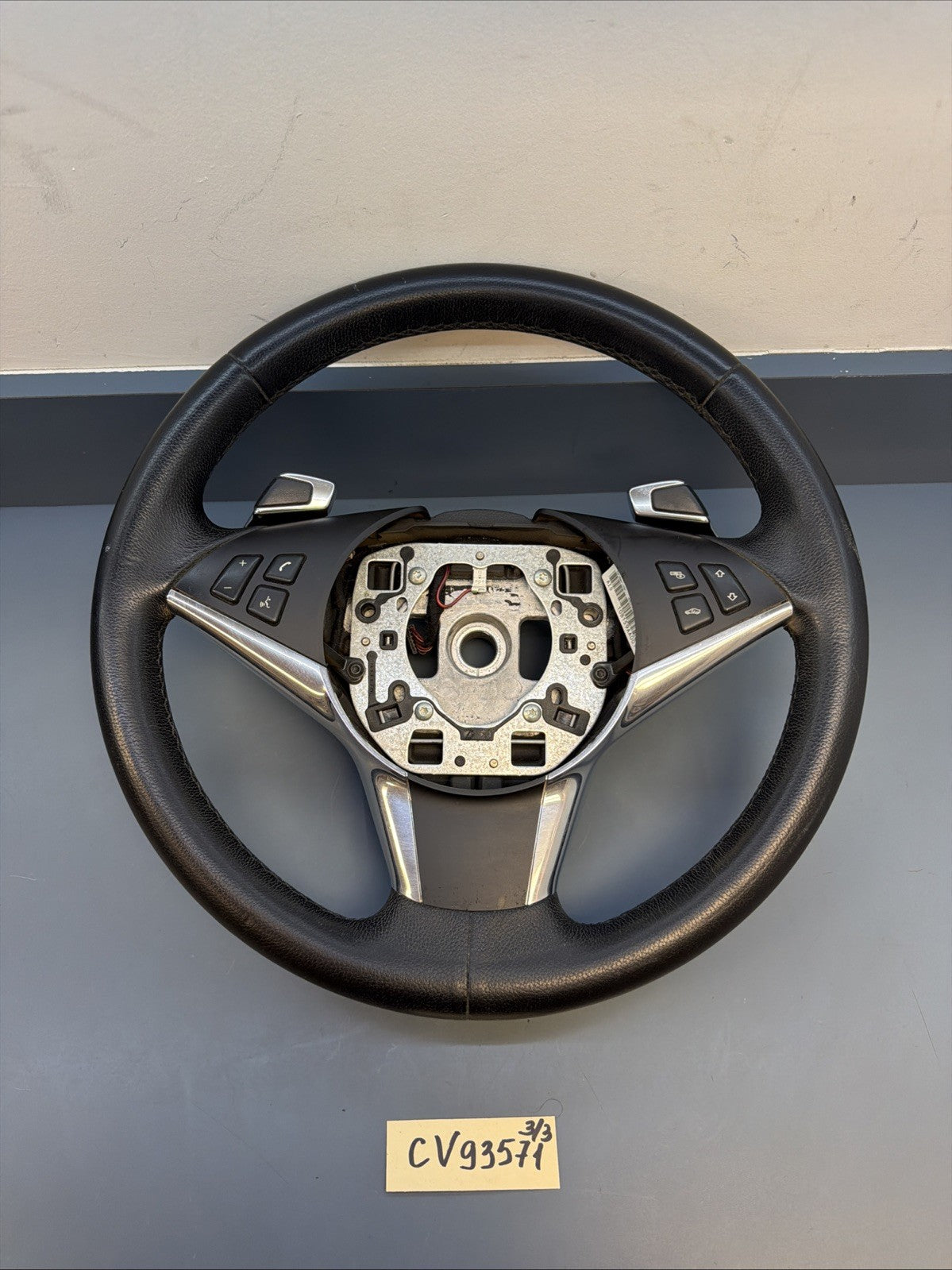 04-10 BMW E60 550i 540i 645Ci 650i Sport Steering Wheel w/ Paddle Shift 6968573