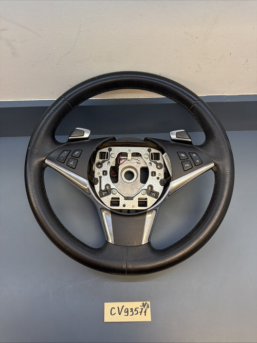 04-10 BMW E60 550i 540i 645Ci 650i Sport Steering Wheel w/ Paddle Shift 6968573