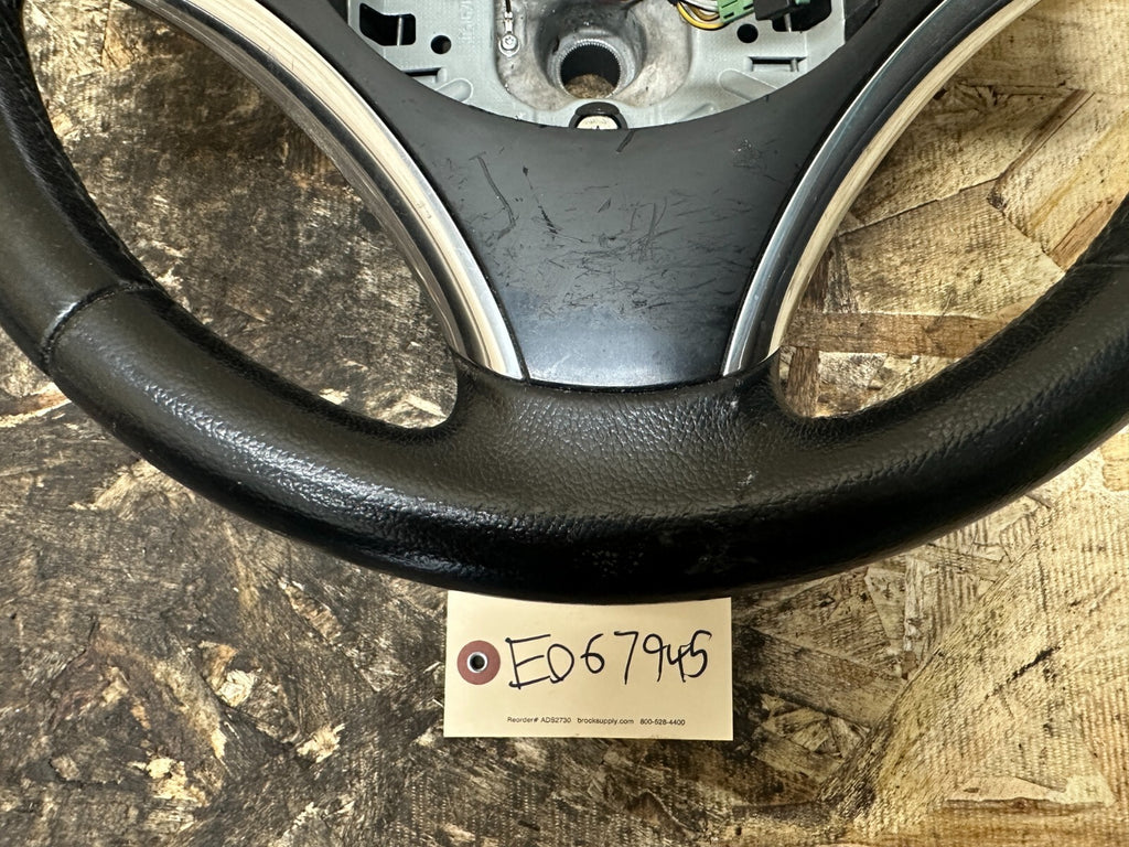 BMW 2006-2013 E90 E92 E9X BLACK LEATHER STEERING WHEEL W PADDLES OEM 6781090