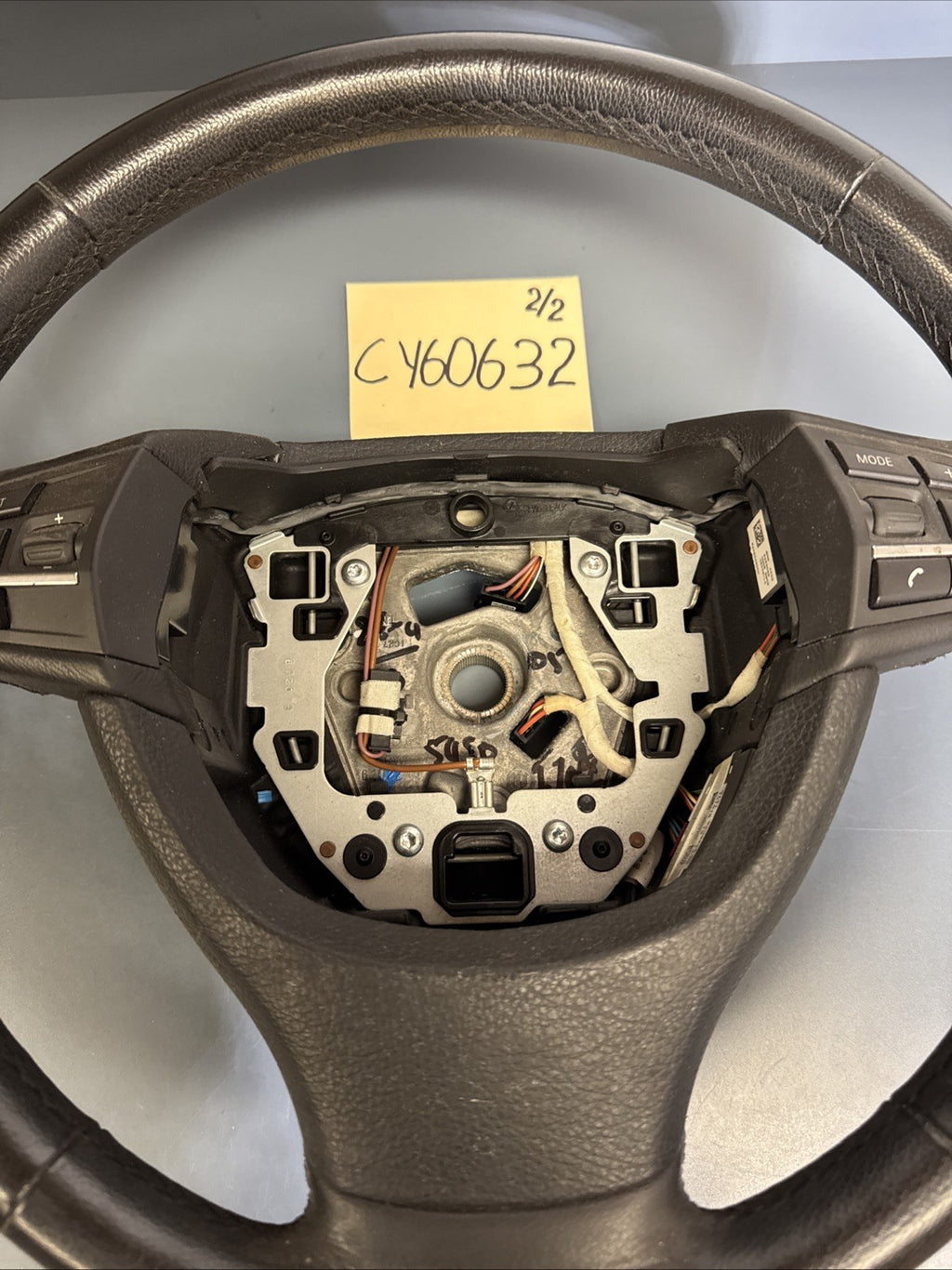 09-15 OEM BMW F07 F10 F01 F02 535 550 750 Steering Wheel Black Leather 6790886