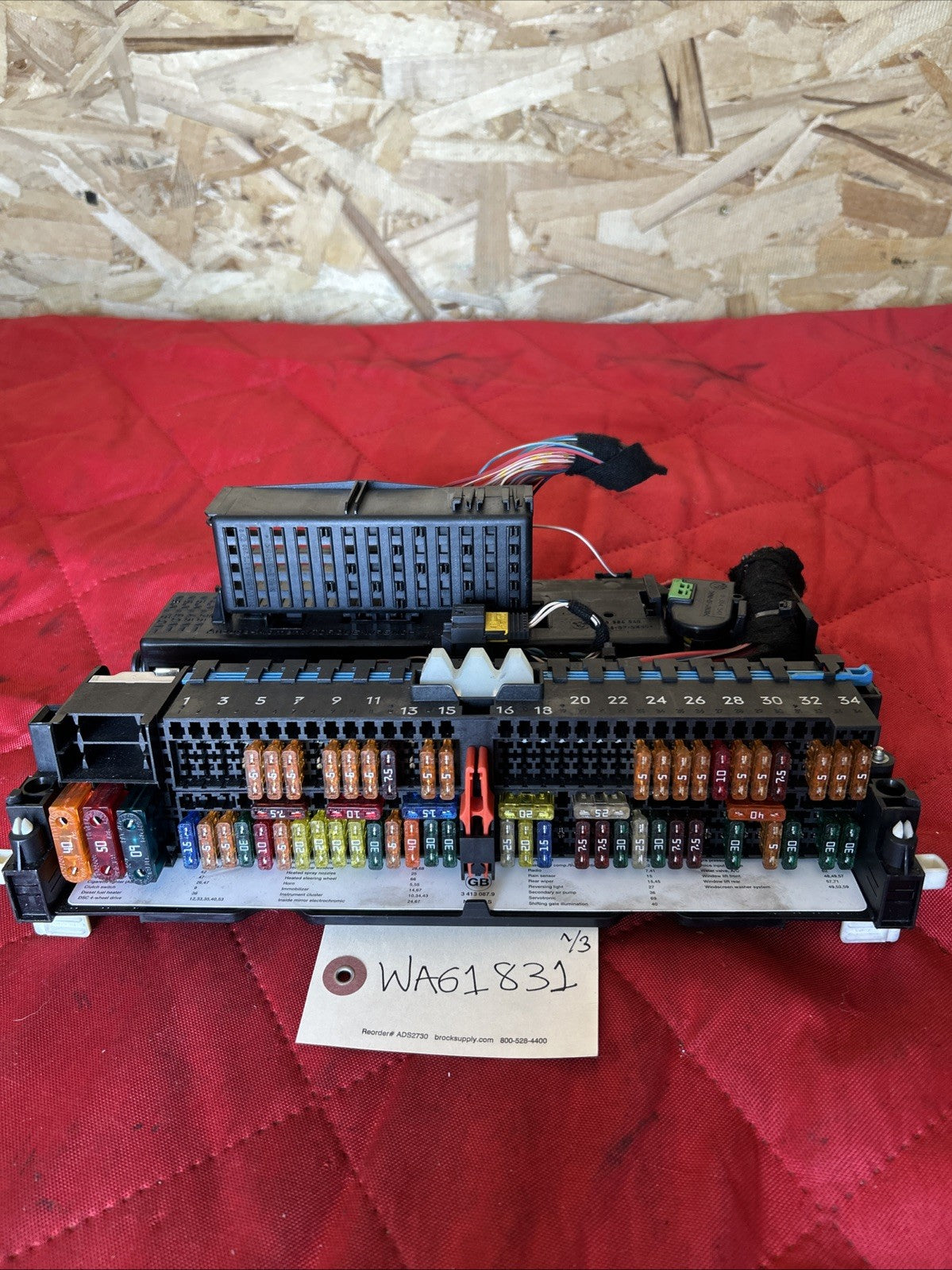 2000-05 BMW 3 Series E46 X3 Glove Box Fuse Relay Box Panel 8364542 OEM