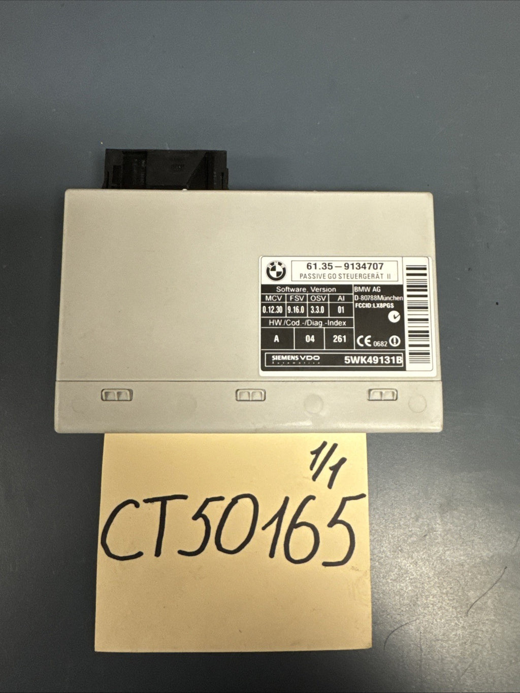 2006-2012 BMW E60 E61 E70 E64 E63 KEYLESS GO PASSIVE CONTROL MODULE 9134707 OEM